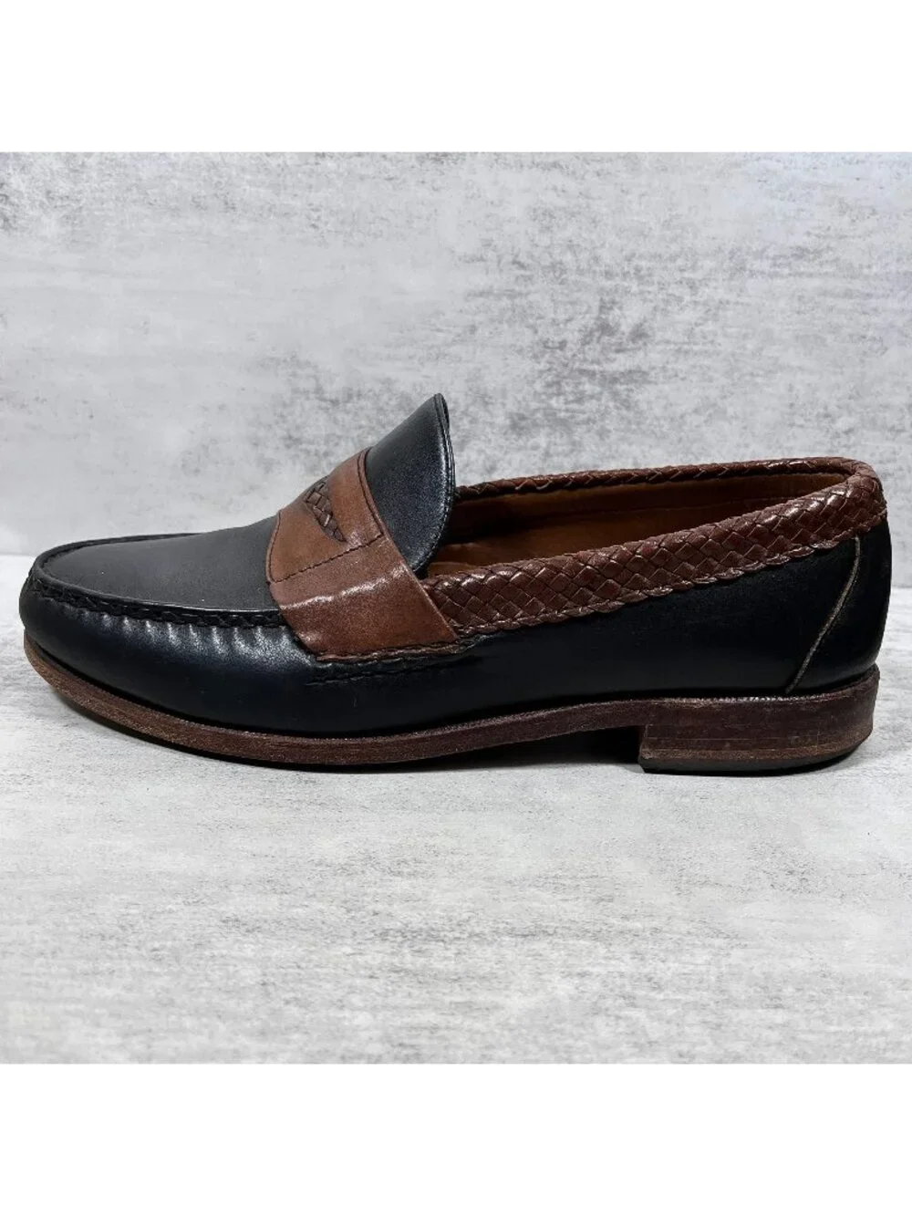Allen Edmonds Rye NY Braided Penny Loafers - Men's Size 8.5 3E Wide